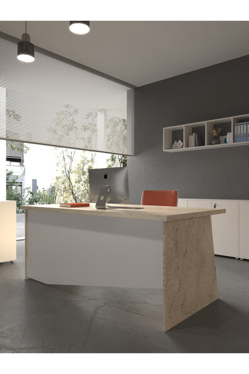 Karnaval Ofis Masası - OFİS-5-8-1-120X75 Beyaz - Beyaz
