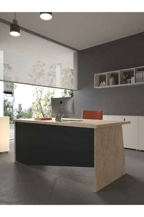 Karnaval Ofis Masası - OFİS-5-8-4-120X60 Beyaz - Antrasit