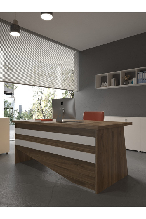 Karnaval Ofis Masası - OFİS-6-2-1-140X90 Beyaz - Beyaz