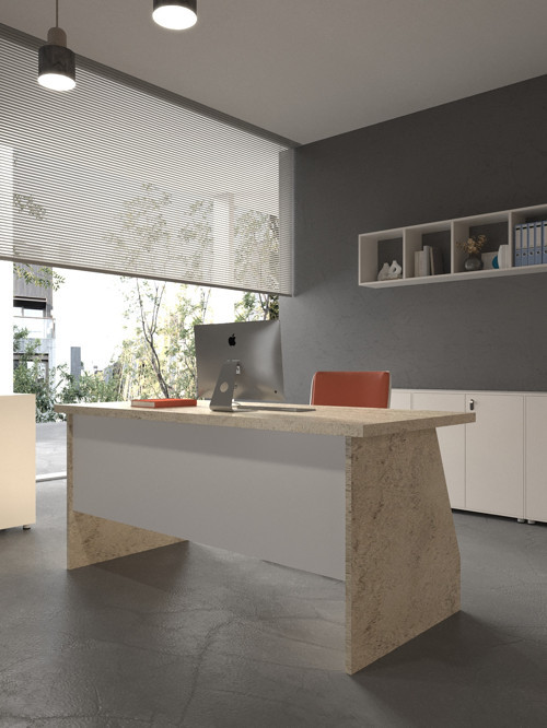 Karnaval Ofis Masası - OFİS-2-8-1-140X90 Beyaz - Beyaz