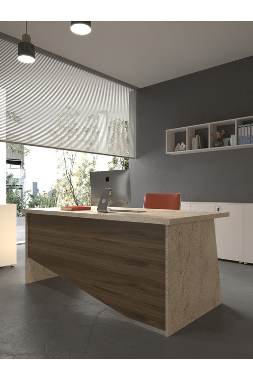 Karnaval Ofis Masası - OFİS-7-8-2-180X60 Beyaz - Ceviz