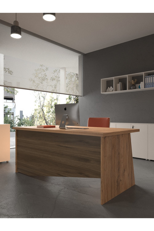 Karnaval Ofis Masası - OFİS-5-6-2-140X90 Beyaz - Ceviz