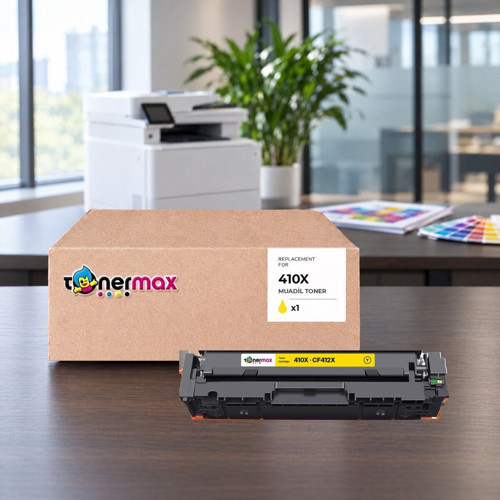 HP Color LaserJet Pro MFP M477fdw CF412X Sarı Muadil Toner Çipli