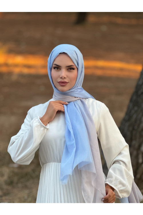 İthal Dubai Degrade Pamuk Şal - Bebemavi Bej