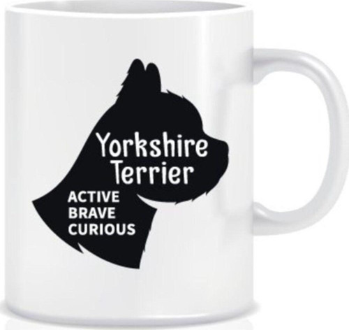 Yorkshire Terrier Silüet Tasarım Kupa