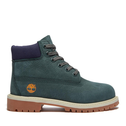 Premium 6 Inch Lace Up Waterproof Çocuk Yeşil Bot