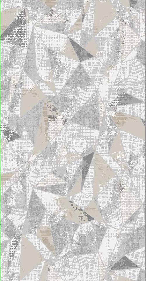Diamond Halı 25011A 19585 KOYU BEJ Model 150*220 Polip Leke Tutmaz Modern Çizgi