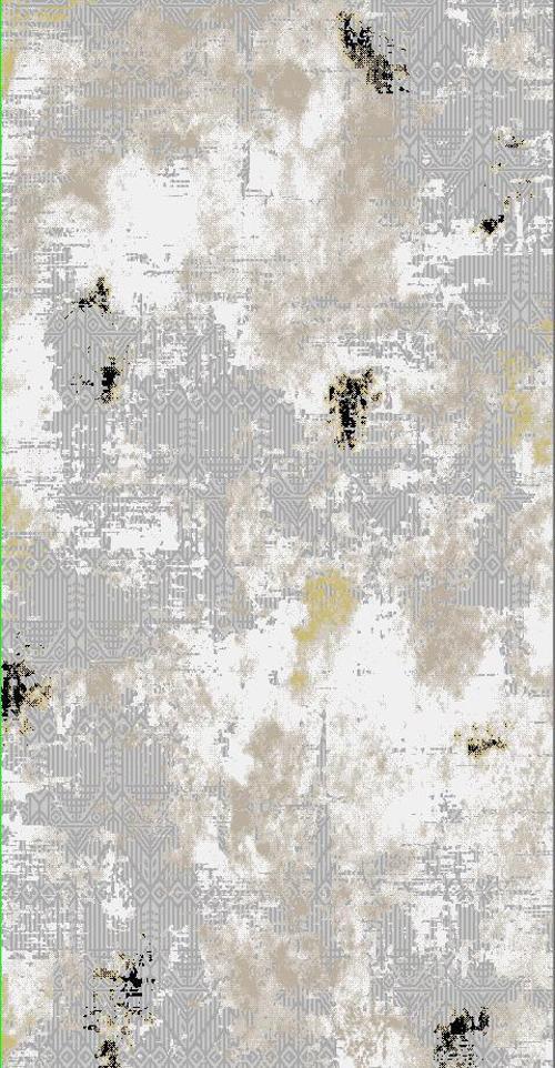 Diamond Halı 25014A 19601 GOLD SİYAH Model 150*220 Polip Leke Tutmaz Modern Çizgi