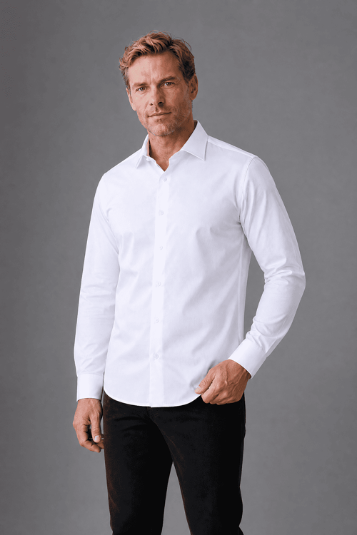 Mavi Regular Fit Polyester Klasik Gömlek