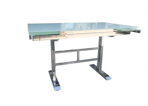 Masa 17988 TEMPER KIRILMAZ CAM LAZER YAPIŞTIRMA Metal Nikelaj ayak AÇIL El yapım