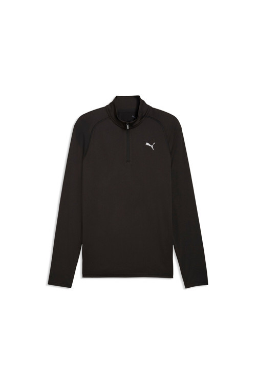 M PWRTRAIN FAB MIX 1/4 ZIP ERKEK SİYAH SWEATSHIRT 52853401