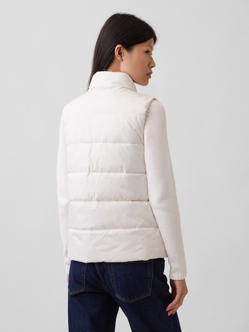 V-FRCH LOGO LW PUFFER VEST KADIN BEYAZ YELEK 910105004