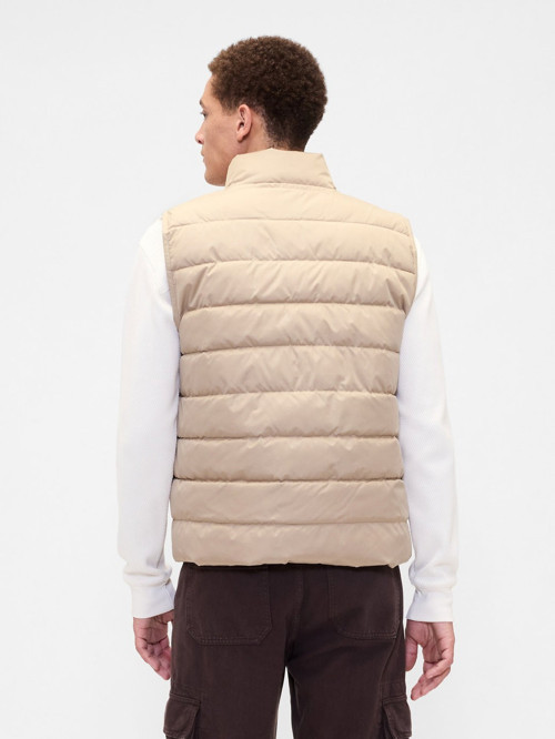 V-FRCH LOGO LTWT PUFFER VEST ERKEK BEJ YELEK 790584002