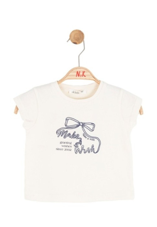 NK Wish Tshirt 31603 Krem 9-12 Ay