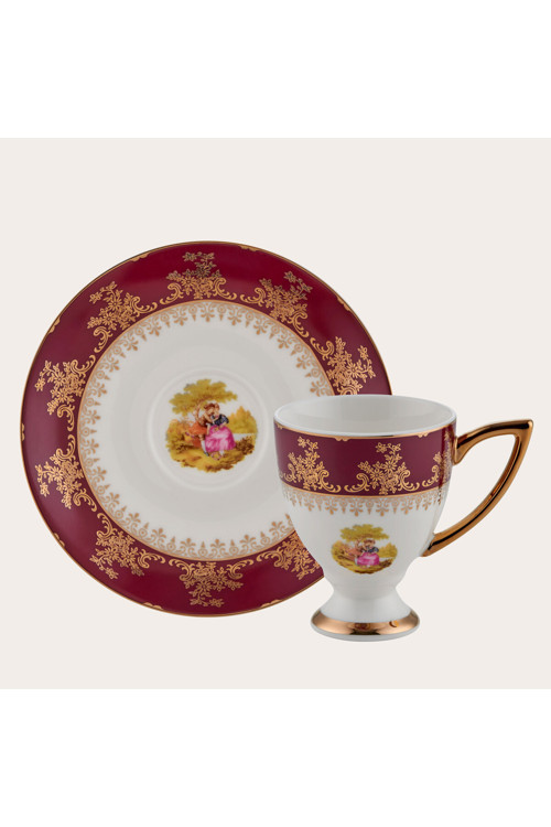 Wınterlıng Porzellan 23067-4 Lady Red 6'Lı Kahve Fincanı