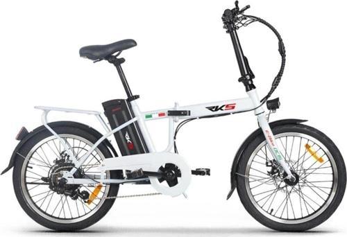 Beyaz Dc15 Elektrikli Şarjlı Lityum Bataryalı Akülü Katlanabilir Bisiklet