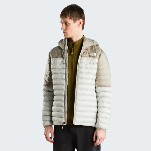 Terra Peak Erkek Gri Kapüşonlu Mont
