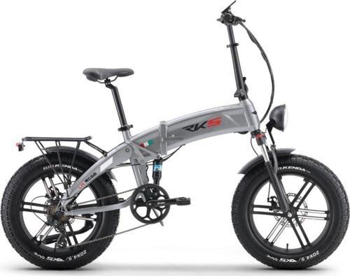 RD5 Siyah-Gri Katlanabilir Elektrikli Bisiklet