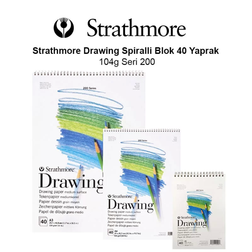 Drawing Spiralli Blok 40 Yaprak 104g Seri 200
