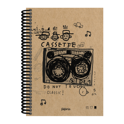 Kraft Sert Kapak Defter 100yp 17x24cm Düz