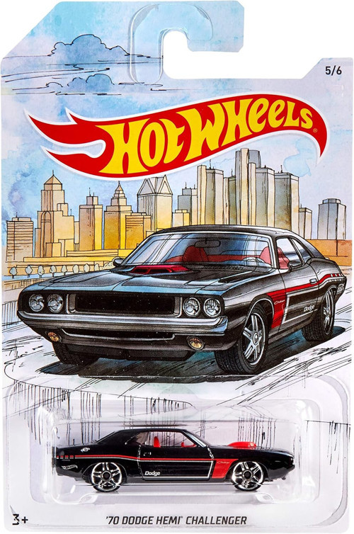 '70 Dodge Hemi Challenger - Uzun Kart - Siyah - 2018 - FYY13