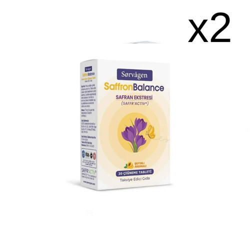 SaffronBalance Safran 30 Çiğneme Tableti x2 Adet