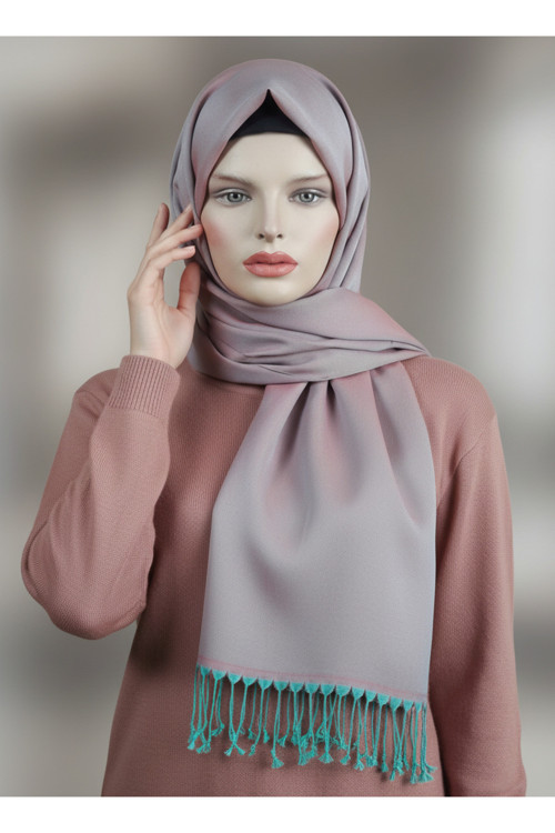 Parlak Şal Pembe Yeşil