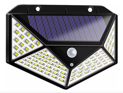 Solar Hareket Sensörlü Duvar Lambası 100 Led