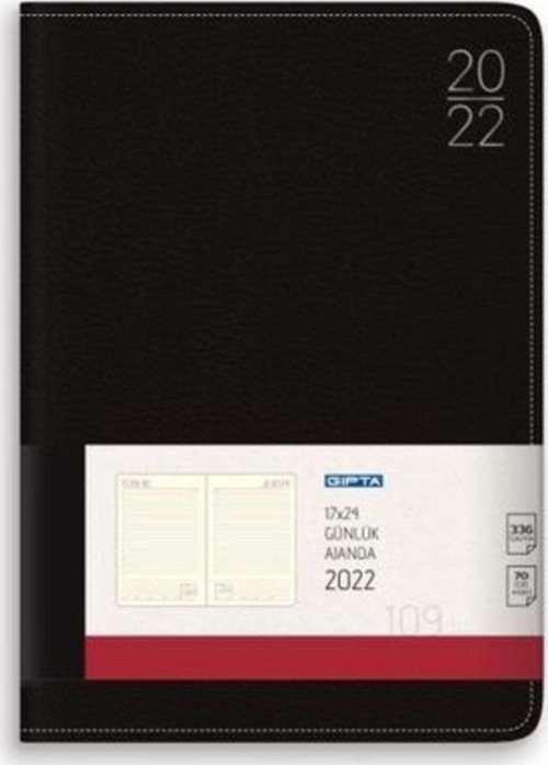 20X28 Haftalık Ajanda Siyah