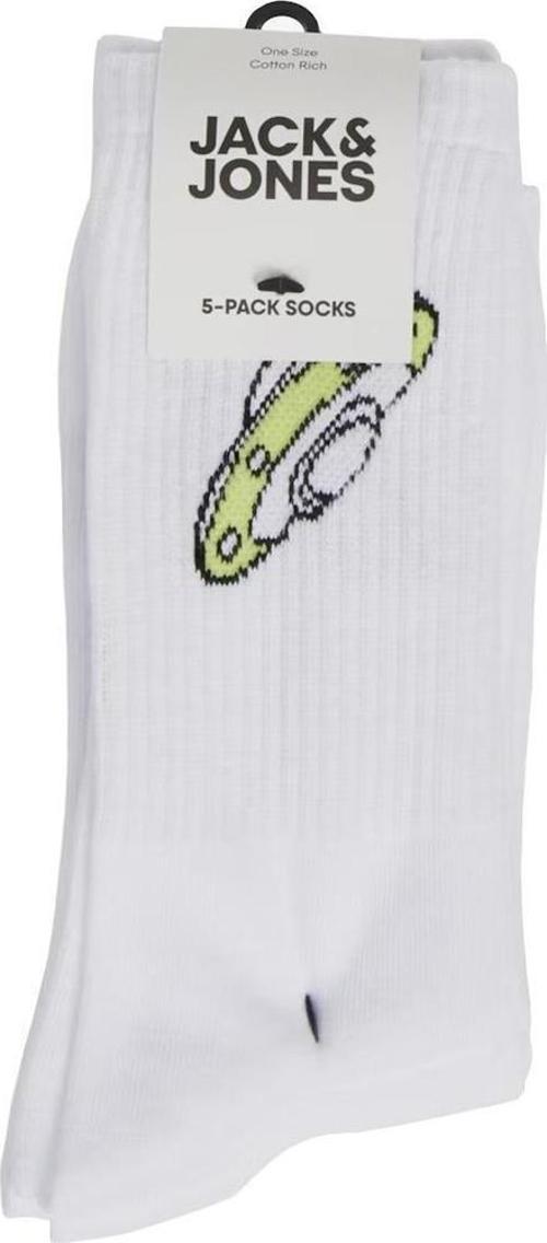 12240536 Jacathletic Space Tennis Socks 5 Pack Beyaz
