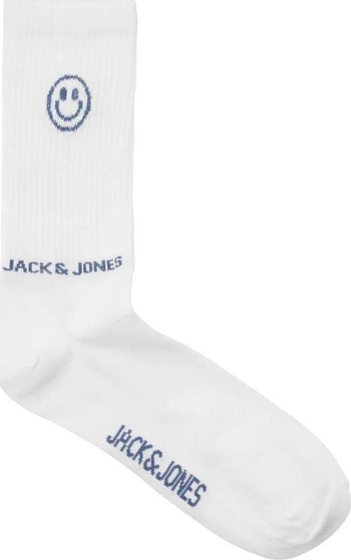 12252046 Jacsmiley Logo Tennis Sock Beyaz-Lacivert