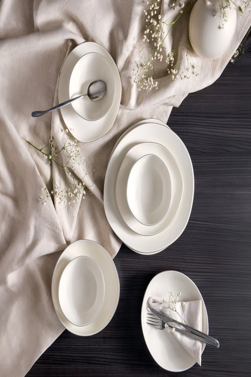 Bone Soho 24 Parça Platin Fileli Yemek Takımı