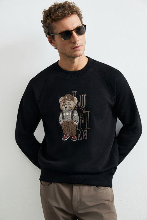 Storm Erkek Sweatshirt Siyah