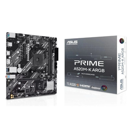 PRIME A520M-K ARGB DDR4 5100MHZ 1XHDMI 1XDP 1XM.2 USB2.0 MATX AM4 (AMD AM4 5000/4000 /3000 SERİ