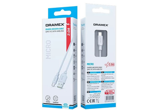 D30MK MICRO USB 3.0A MİKRO SAMSUNG ŞARJ - DATA KABLOSU 1MT (2818)