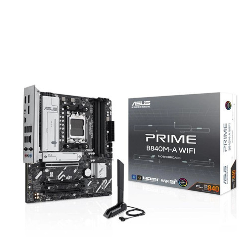 PRIME B840M-A WIFI DDR5 7600MT/S 1XHDMI 2XDP 3XM.2 MATX AM5 (AMD AM5 9000/8000/7000 SERİLERİ İL