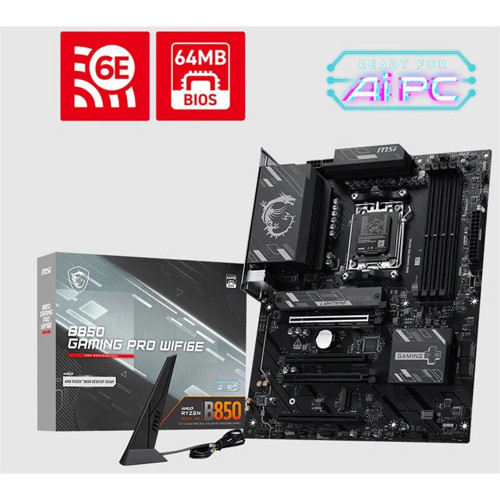 B850 GAMING PRO WIFI6E DDR5 8200MT/S 1XHDMI 1XDP 2XM.2 USB ATX AM5 (AMD AM5 9000/8000/7000 SERİL