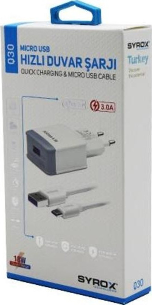 Micro Usb Hızlı 3.0A Mikro Samsung Ev Şarj Aleti (2818)