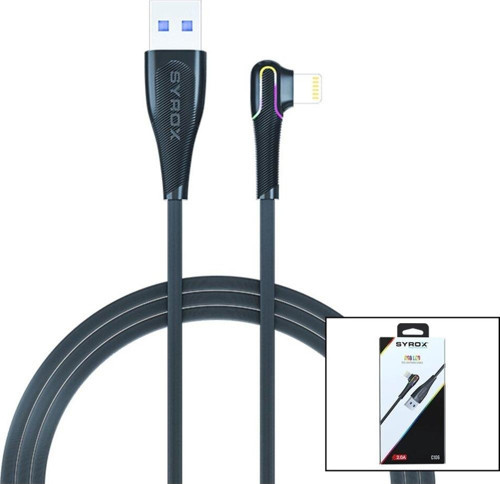 RGB IŞIKLI - ELASTİK İPHONE ŞARJ - DATA KABLO 2.0A (2818)