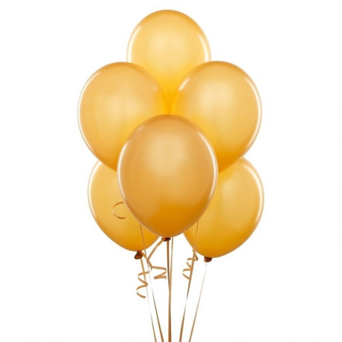 Metalik Altın Balon 12 inch 15 Adet