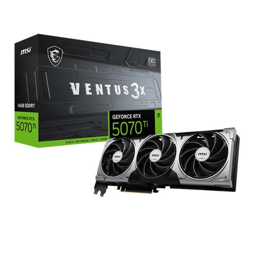 GEFORCE RTX5070TI 16G VENTUS 3X OC 16GB GDDR7 256BIT 1XHDMI 3XDP EKRAN KARTI