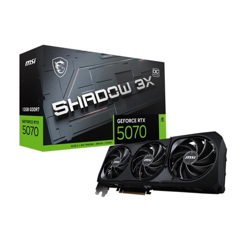 GEFORCE RTX5070 12G SHADOW 3X OC 12GB GDDR7 192BIT 1XHDMI 3XDP EKRAN KARTI