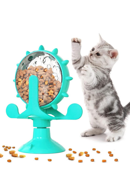 Akıllı Kedi Oyuncağı Mama Dağıtıcı 🐾 Zeka Geliştirici İnteraktif Oyuncak 🧠 Yavaş Besleme Aparatı 🍽️ Eğlenceli & Sağlıklı Beslenme