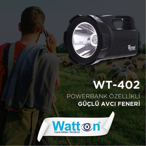 Profesyonel Avcı Feneri 30 W Gücünde Wt-402