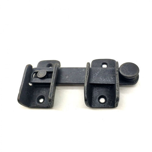 Antika Tarz Dekoratif Pirinç Kapı Mandalı - 57x115 Mm, Oksit