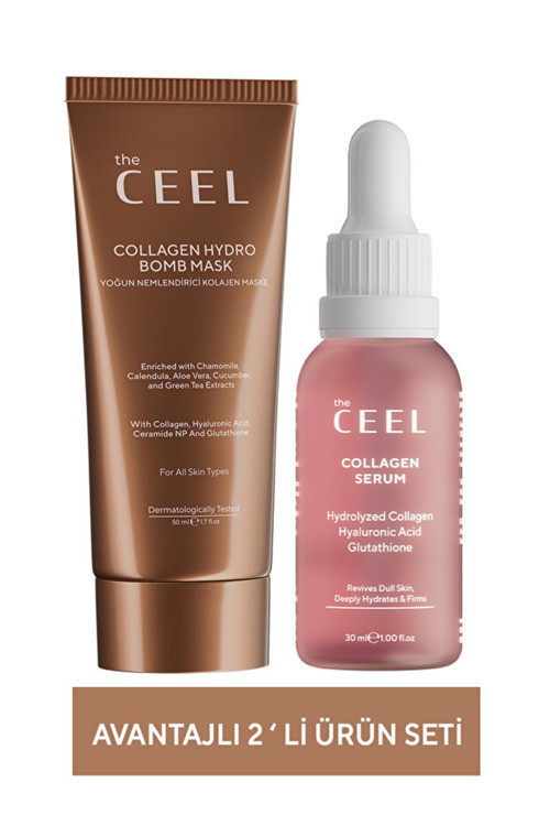 İkili Kolajen Seti | Kolajen Maske Ve Serum | Cilt Canlandırıcı Bakım