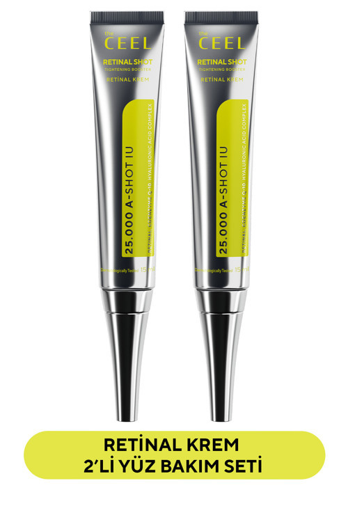 2'Li Retinal Shot %0,1 Onarıcı&Aydınlatıcı Booster Krem Azelaic Acid, Q10, 7X Hyalorunic Acid 15 Ml