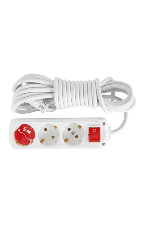 3lü 5mt Anahtarlı Topraklı Priz (9230205) (KDO)
