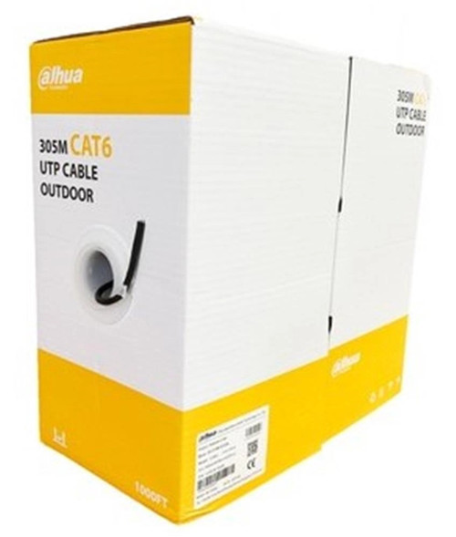DH-PFM920-6UN Cat6 UTP Dış Mekan Siyah 305 metre (KDO)