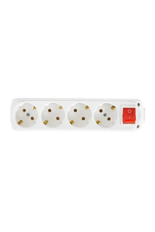 4lü Anahtarlı Topraklı Klemensli Priz (9140200) (KDO)
